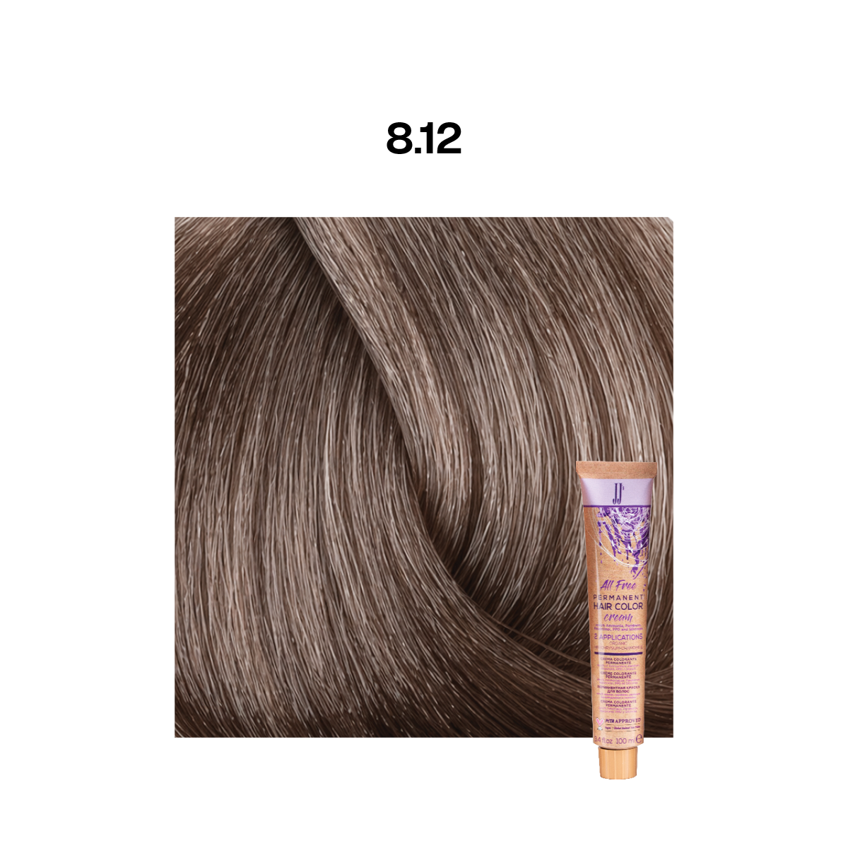 JJ All Free Permanent Colour: Ash Pearl