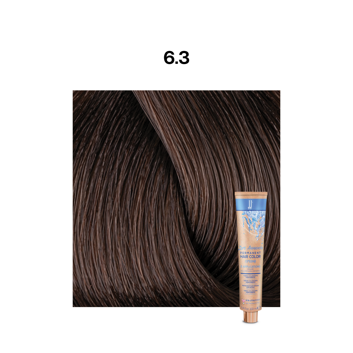 JJ Zero Ammonia Permanent Colour: Golden