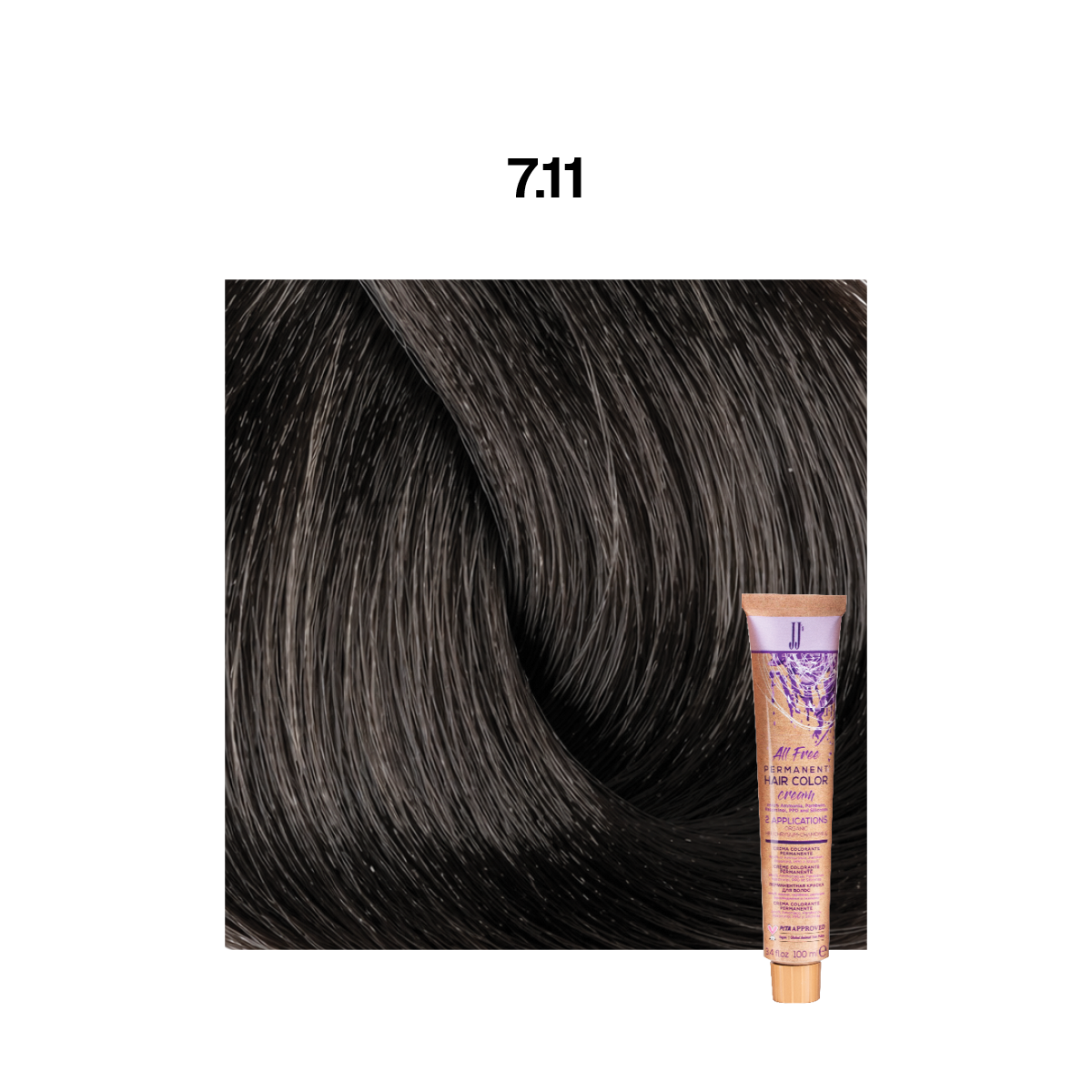 JJ All Free Permanent Colour: Intense Ash