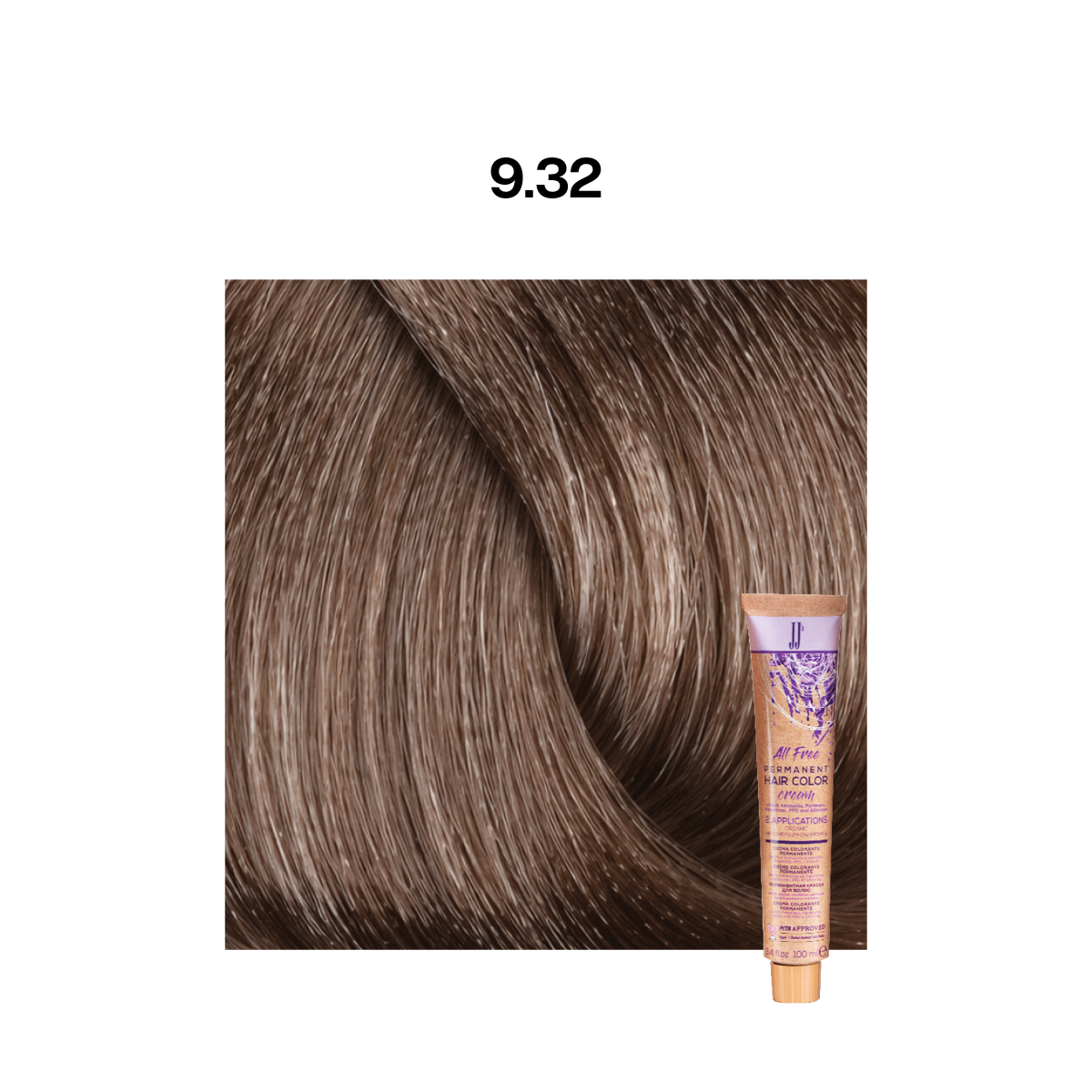 JJ All Free Permanent Colour: Warm Beige
