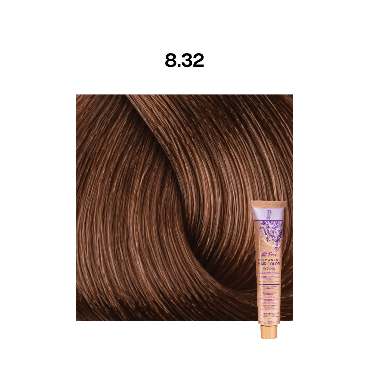 JJ All Free Permanent Colour: Warm Beige