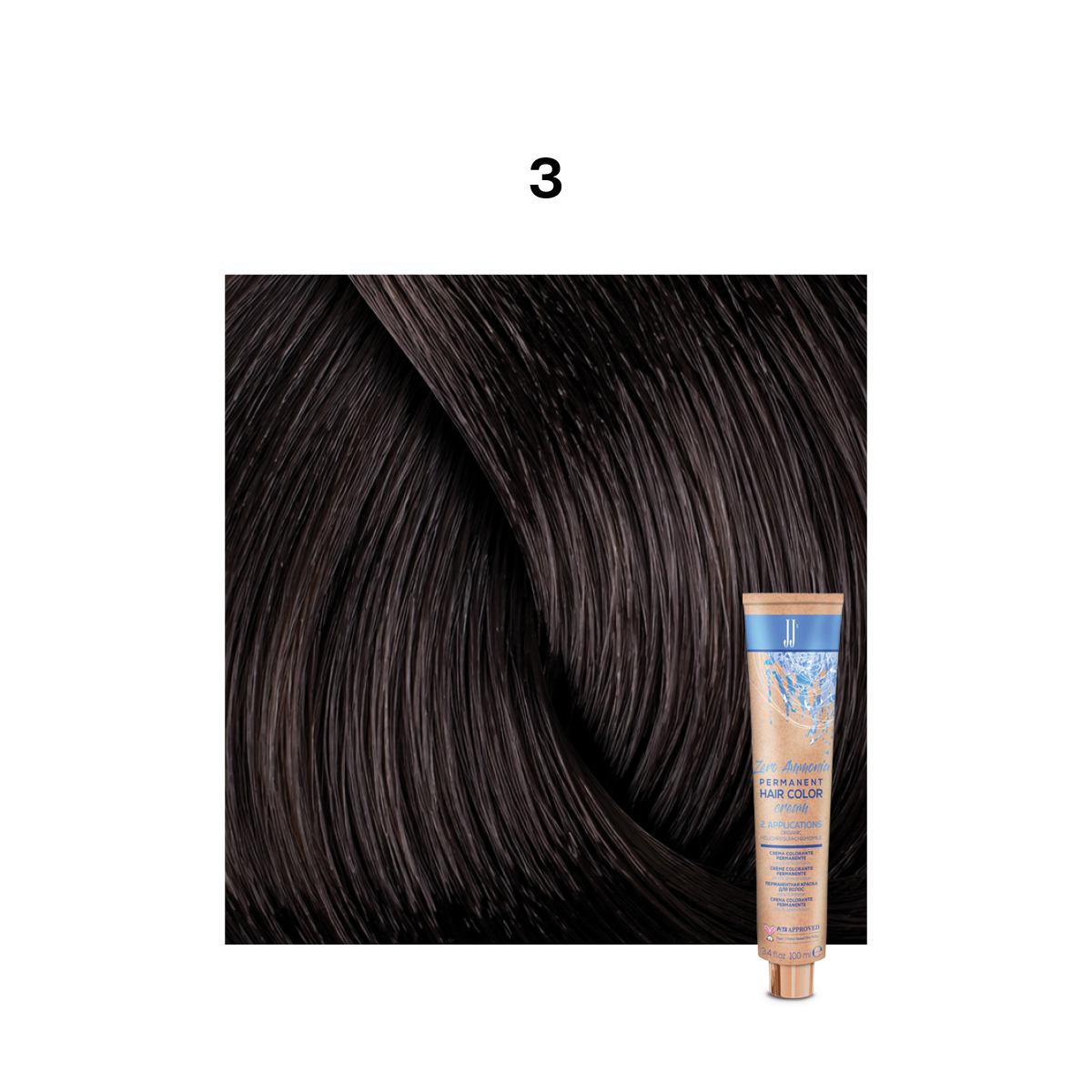 JJ Zero Ammonia Permanent Colour: Natural